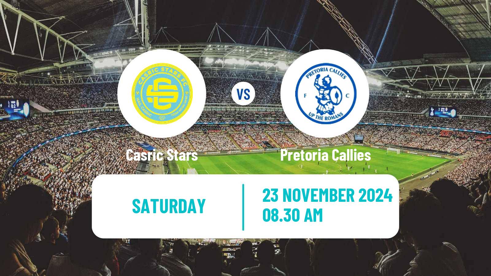 Soccer South African First Division Casric Stars - Pretoria Callies