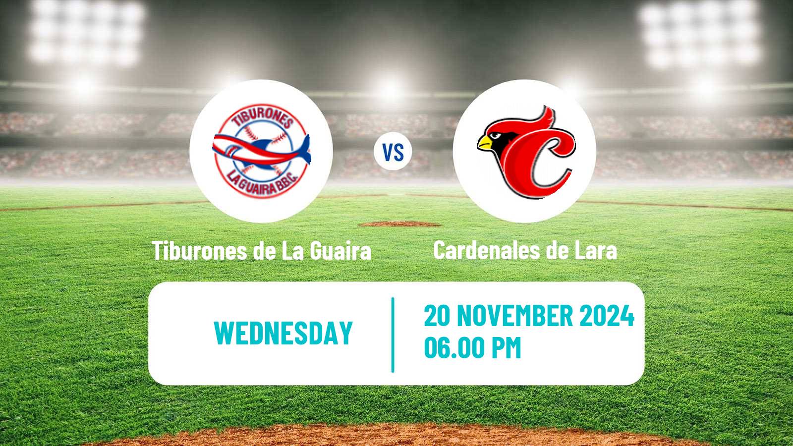 Baseball Venezuelan LVBP Tiburones de La Guaira - Cardenales de Lara