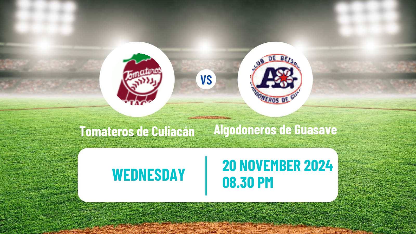 Baseball LMP Tomateros de Culiacán - Algodoneros de Guasave