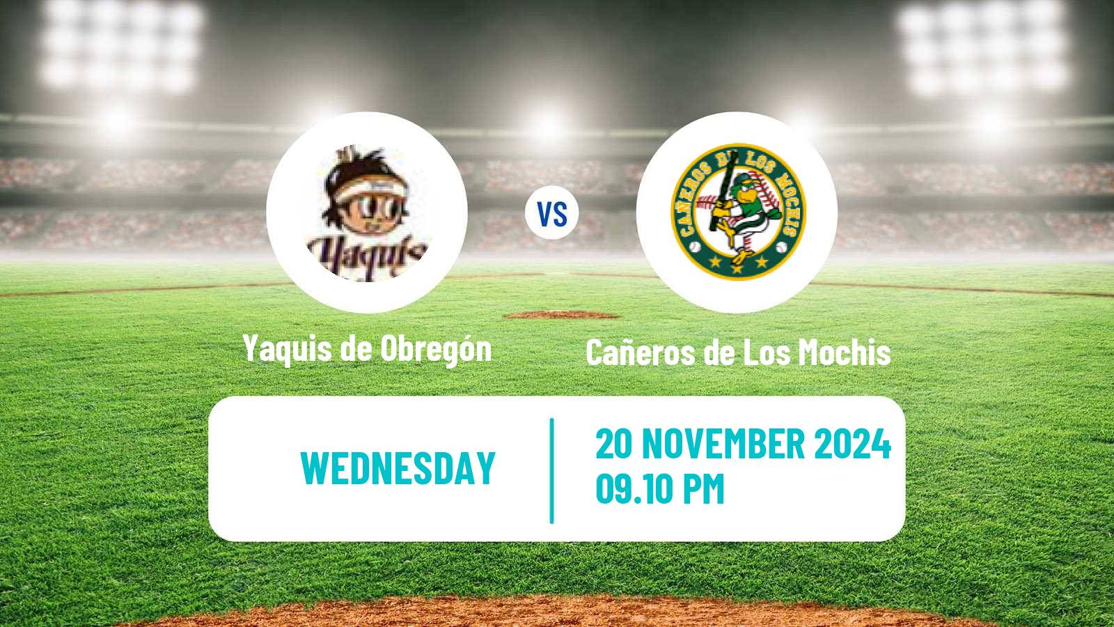 Baseball LMP Yaquis de Obregón - Cañeros de Los Mochis