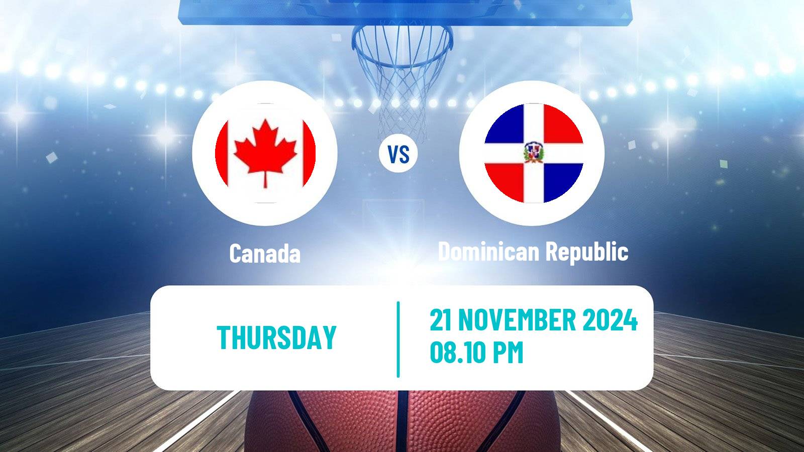 Basketball AmeriCup Basketball Canada - Dominican Republic