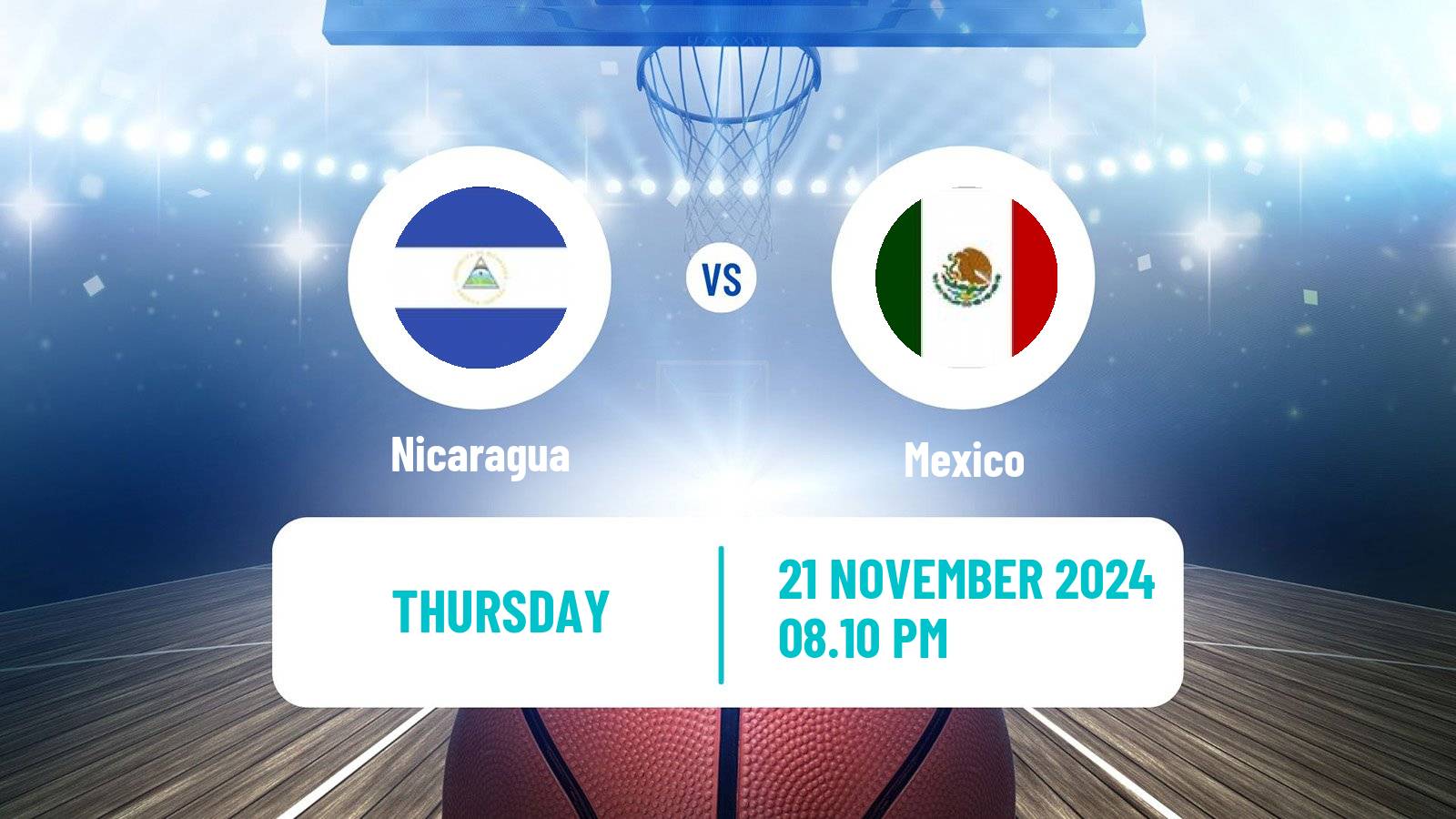 Basketball AmeriCup Basketball Nicaragua - Mexico