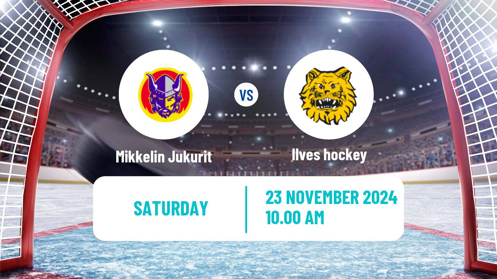 Hockey Finnish SM-liiga Mikkelin Jukurit - Ilves