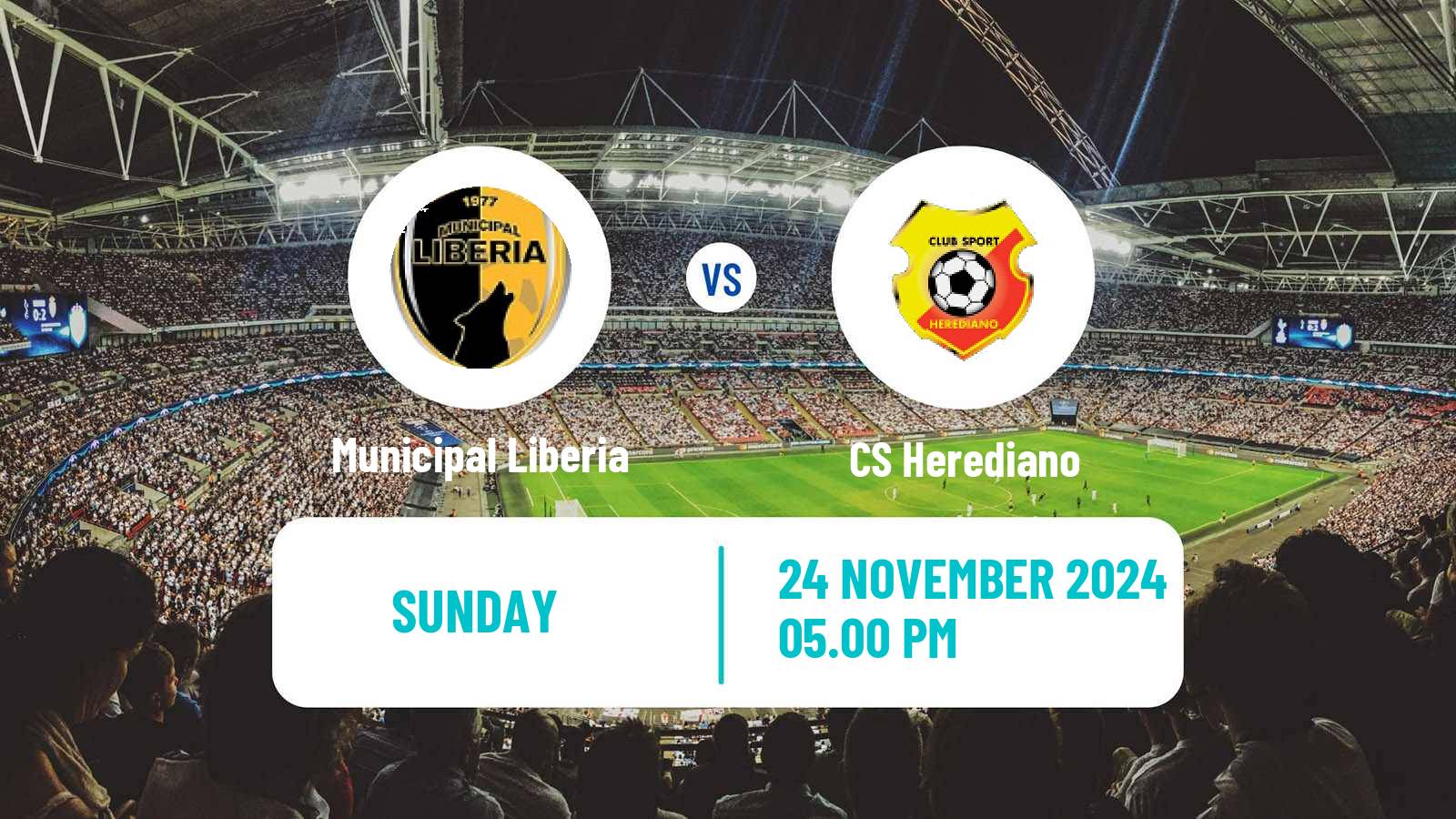 Soccer Costa Rican Primera Division Municipal Liberia - Herediano