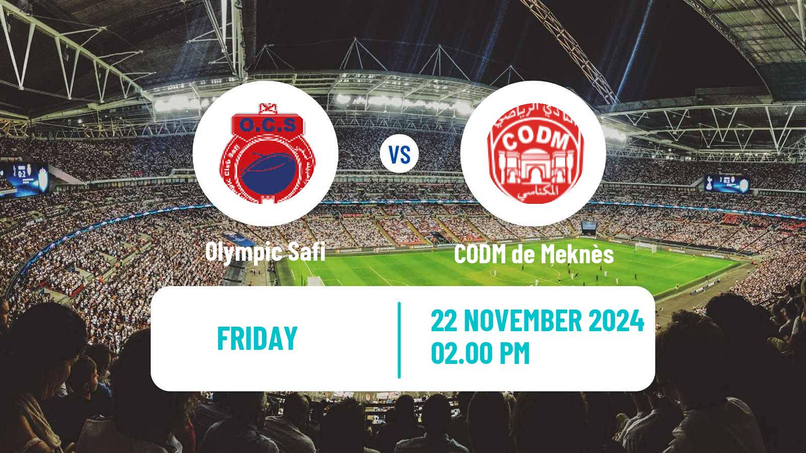 Soccer Moroccan Botola Olympic Safi - CODM de Meknès