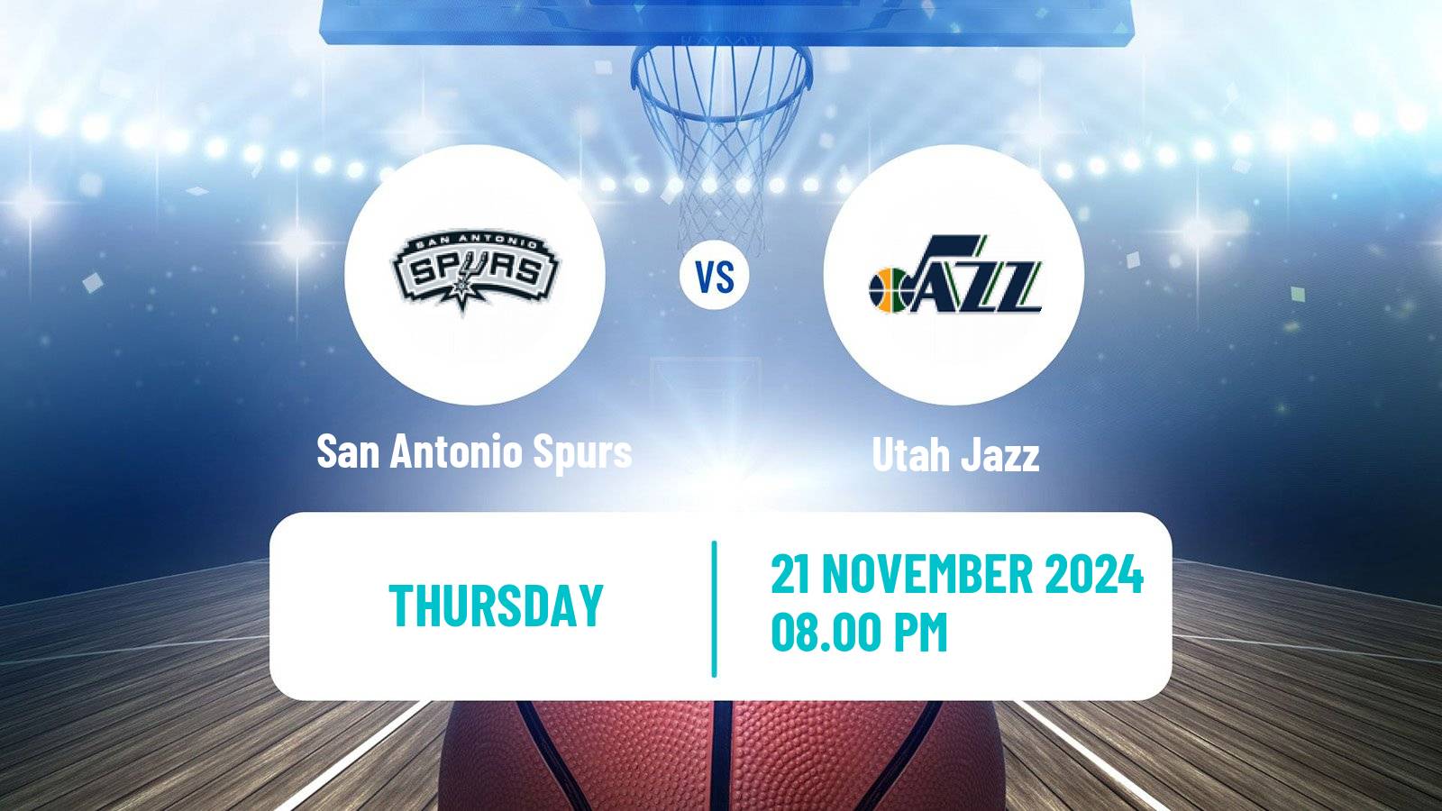 Basketball NBA San Antonio Spurs - Utah Jazz