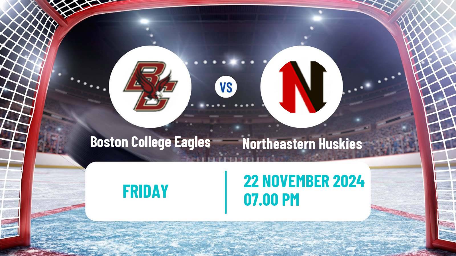 Hockey NCAA Hockey Boston College Eagles - Northeastern Huskies