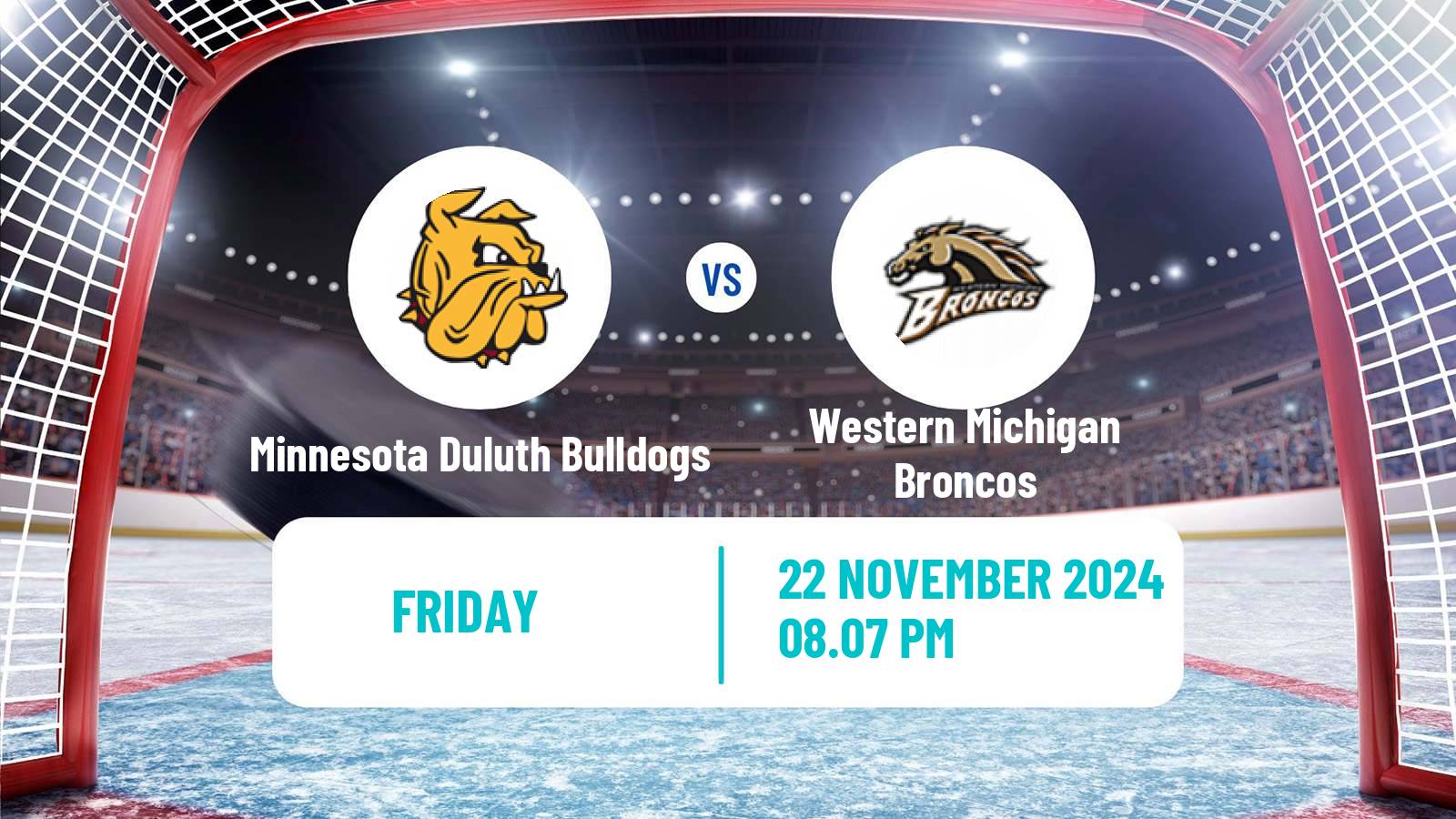 Hockey NCAA Hockey Minnesota Duluth Bulldogs - Western Michigan Broncos