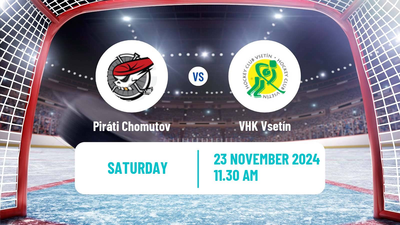 Hockey Czech Chance Liga Piráti Chomutov - Vsetín