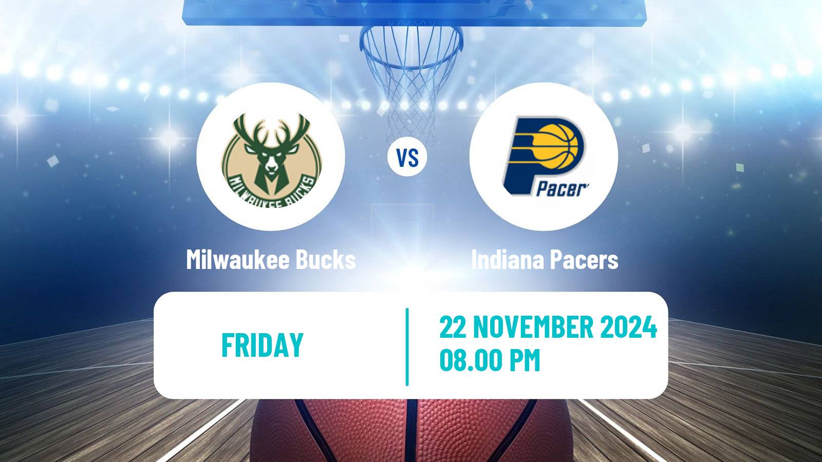 Basketball NBA Milwaukee Bucks - Indiana Pacers