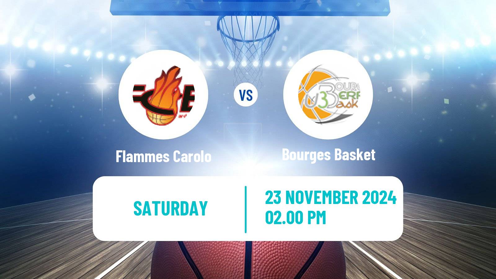 Basketball French LFB Flammes Carolo - Bourges Basket