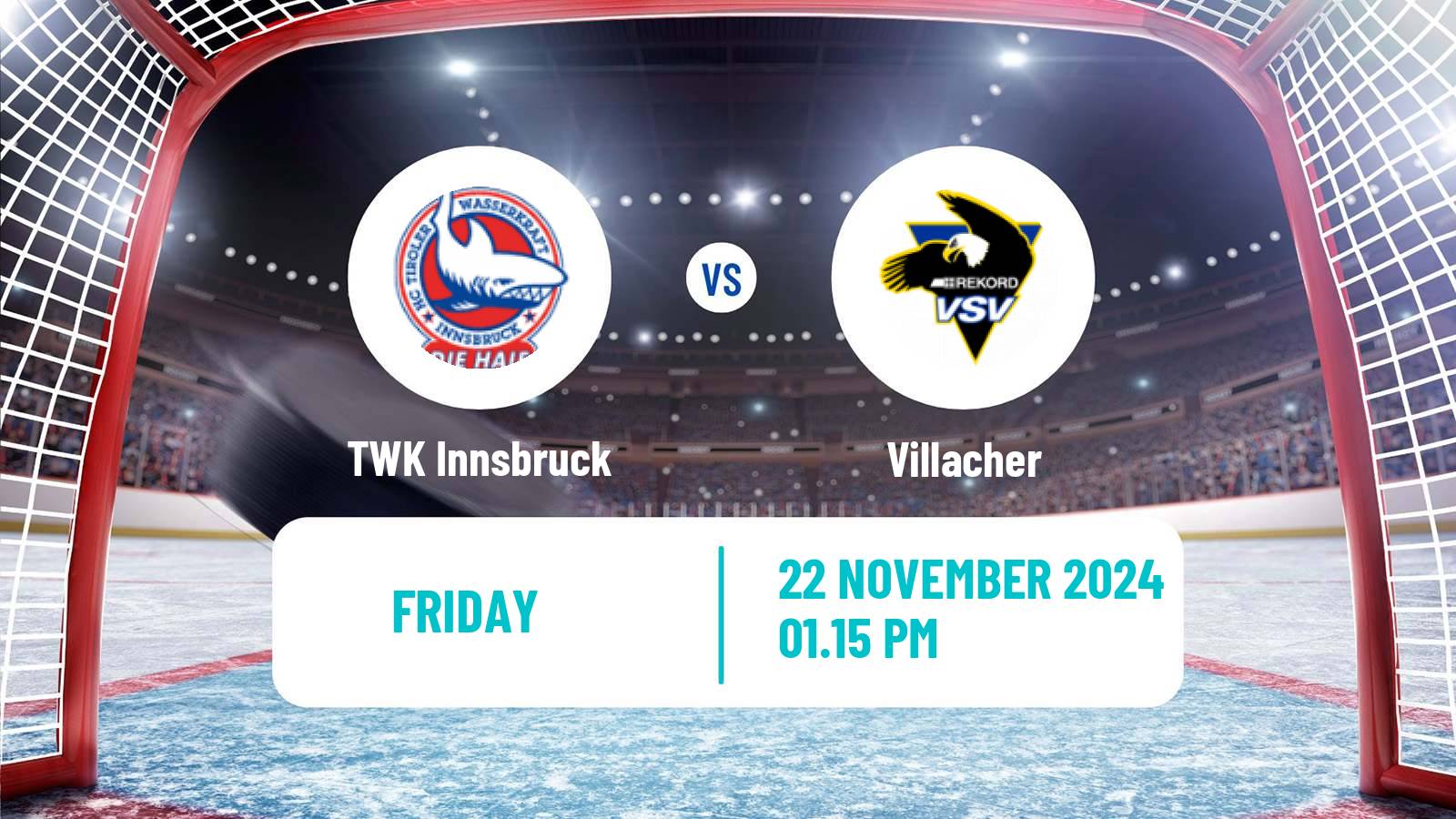 Hockey Austrian Ice Hockey League TWK Innsbruck - Villacher