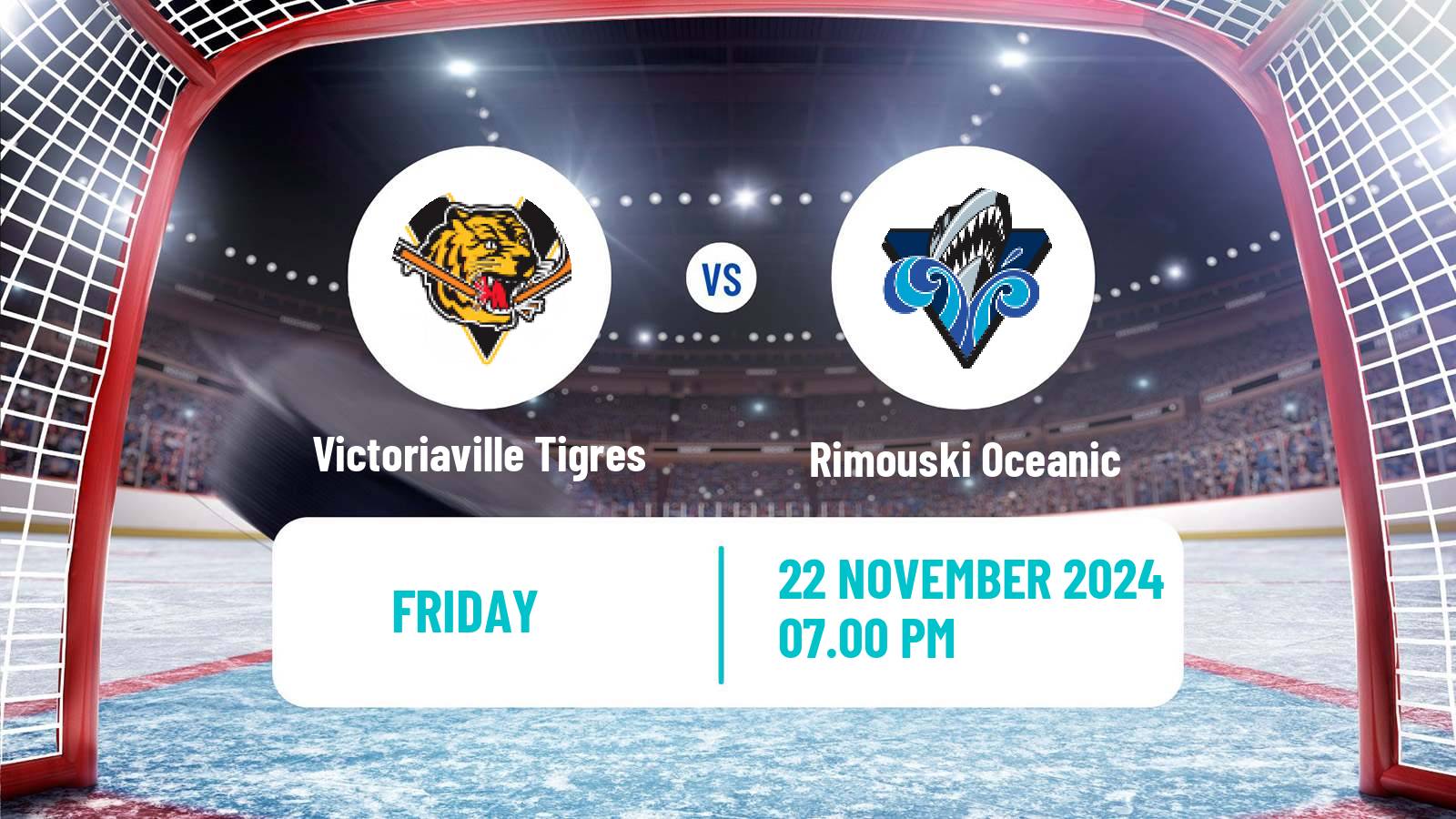 Hockey QMJHL Victoriaville Tigres - Rimouski Oceanic