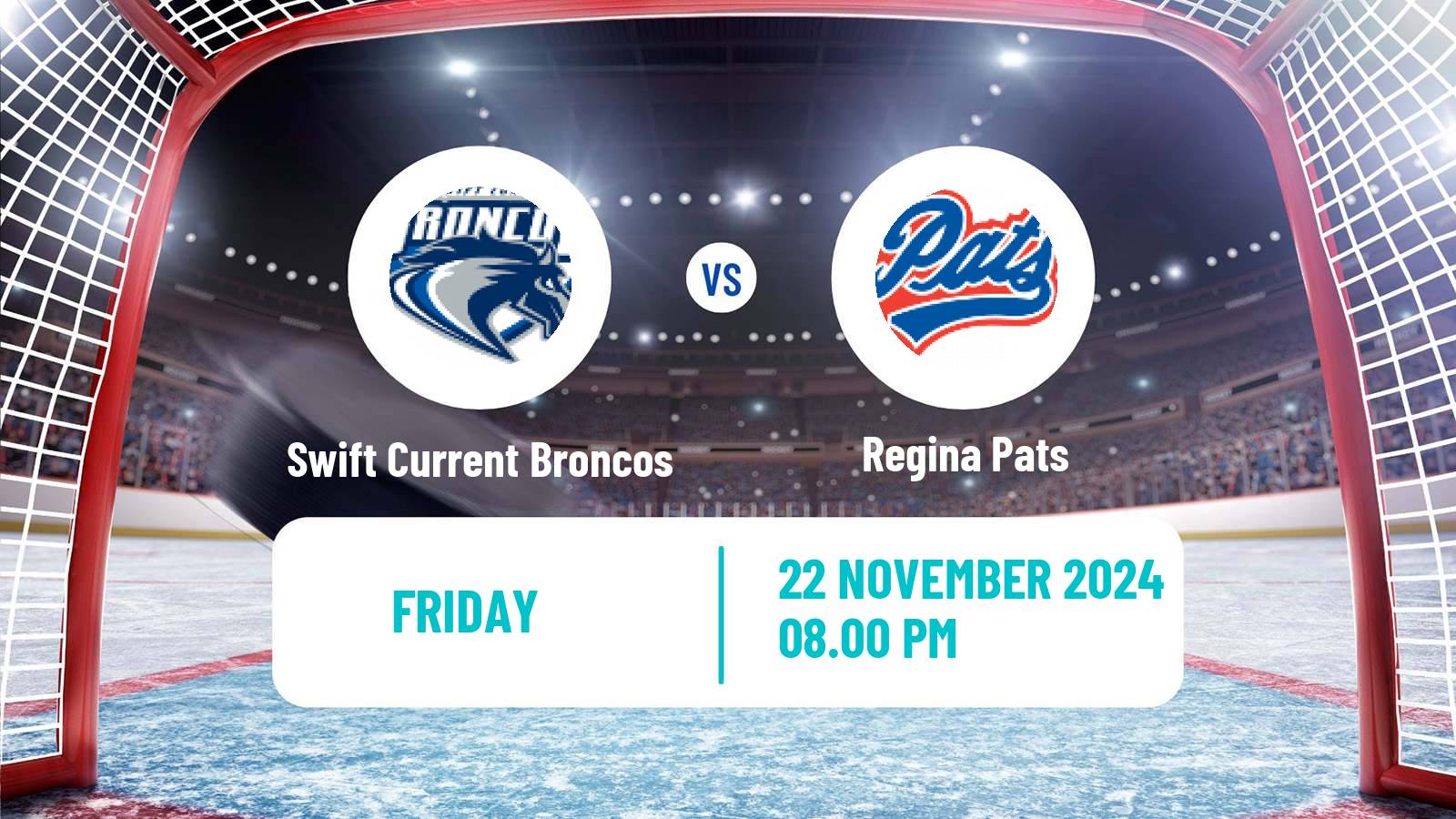 Hockey WHL Swift Current Broncos - Regina Pats