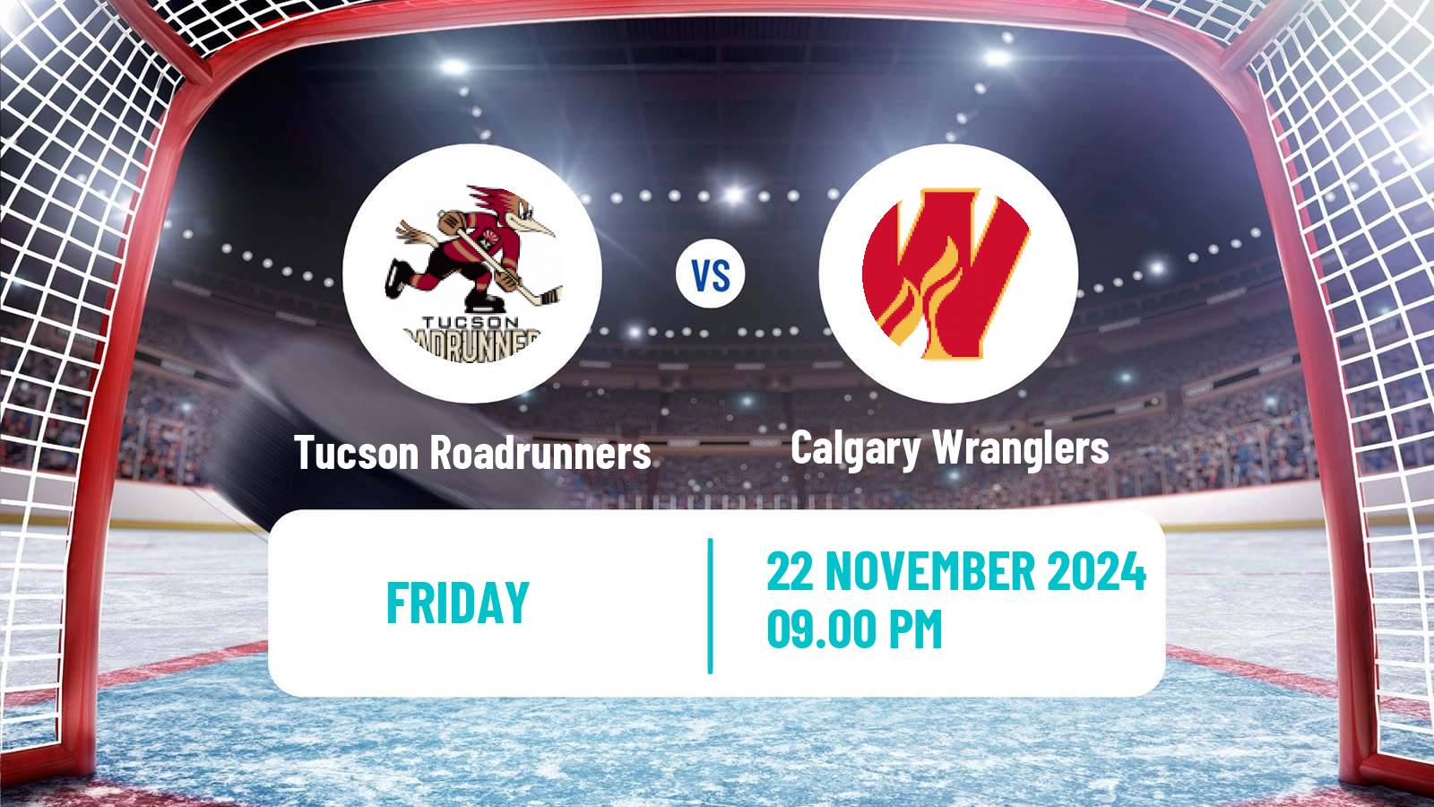 Hockey AHL Tucson Roadrunners - Calgary Wranglers