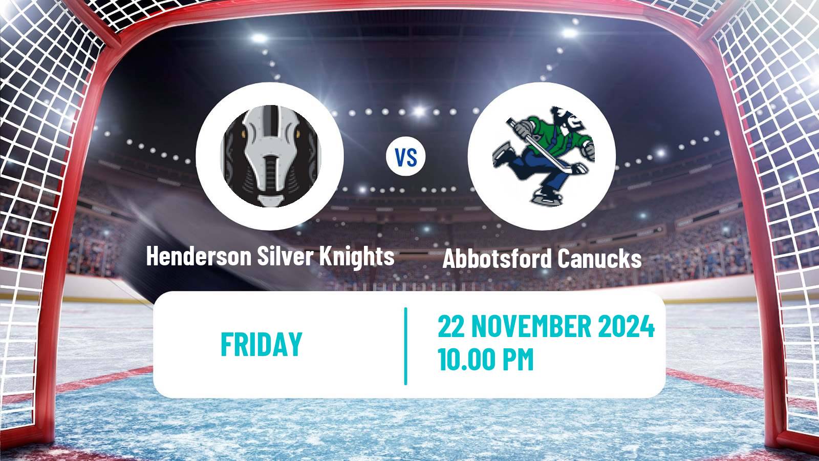 Hockey AHL Henderson Silver Knights - Abbotsford Canucks