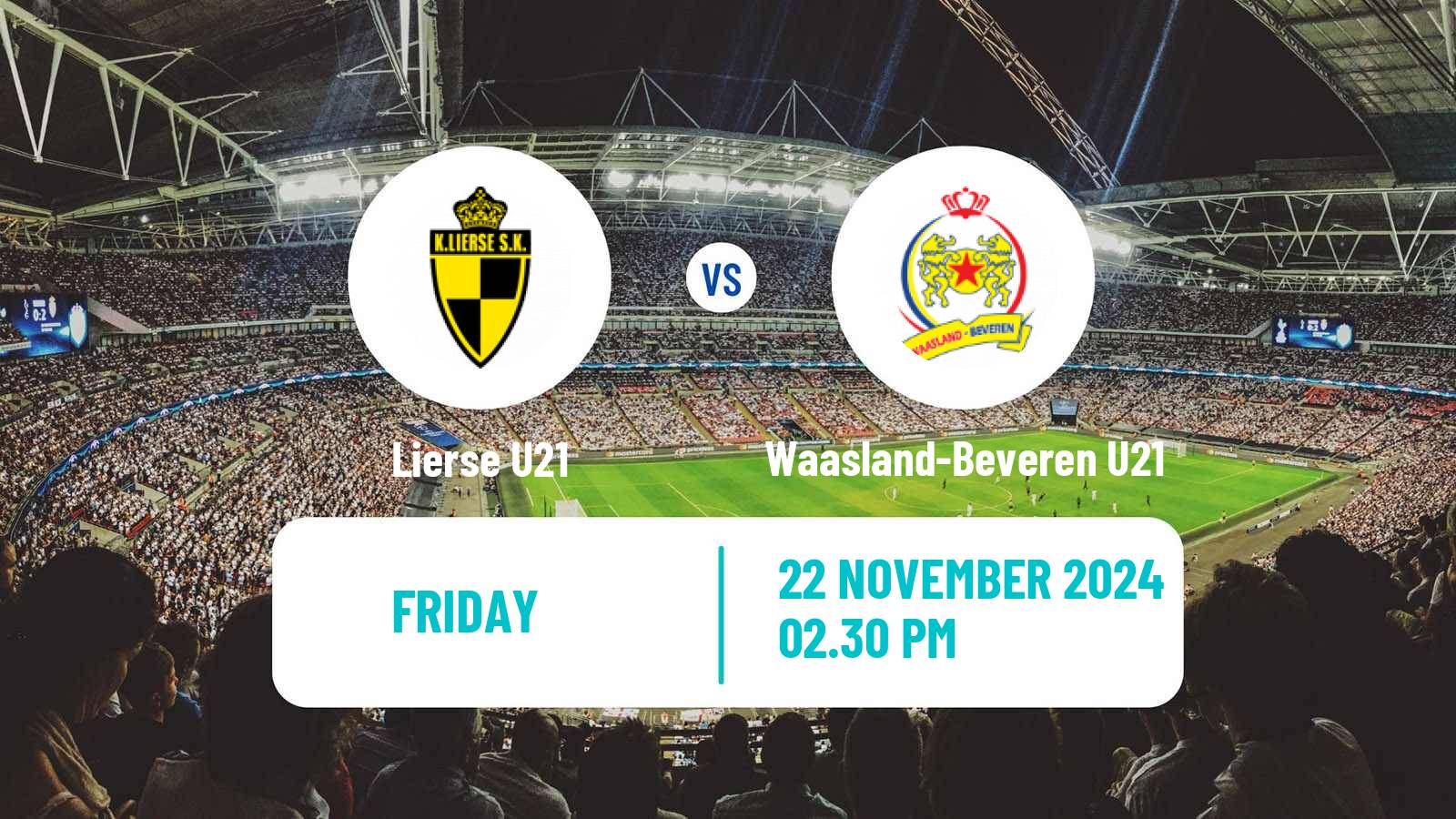 Soccer Belgian Pro League U21 Lierse U21 - Waasland-Beveren U21