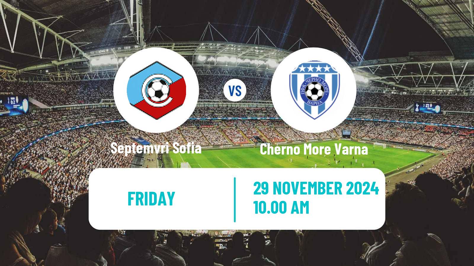 Soccer Bulgarian Parva Liga Septemvri Sofia - Cherno More Varna