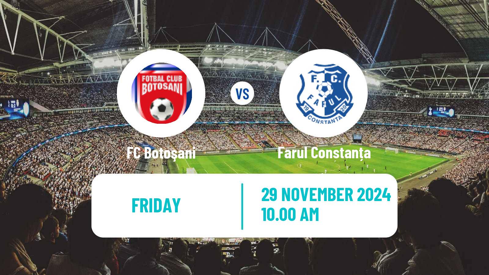 Soccer Romanian Liga 1 Botoșani - Farul Constanța