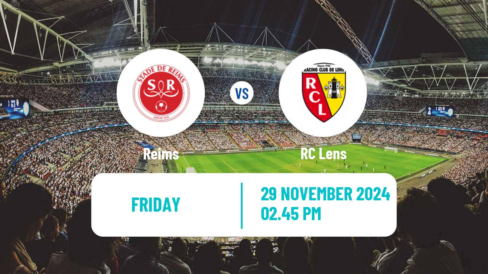 Soccer French Ligue 1 Reims - Lens