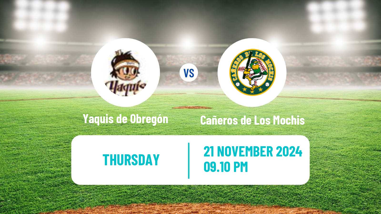 Baseball LMP Yaquis de Obregón - Cañeros de Los Mochis