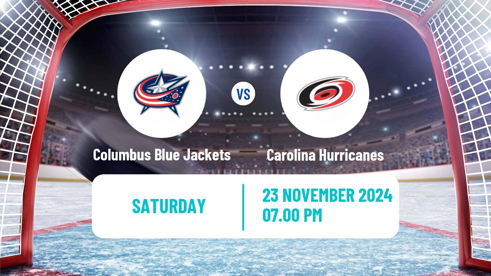 Hockey NHL Columbus Blue Jackets - Carolina Hurricanes