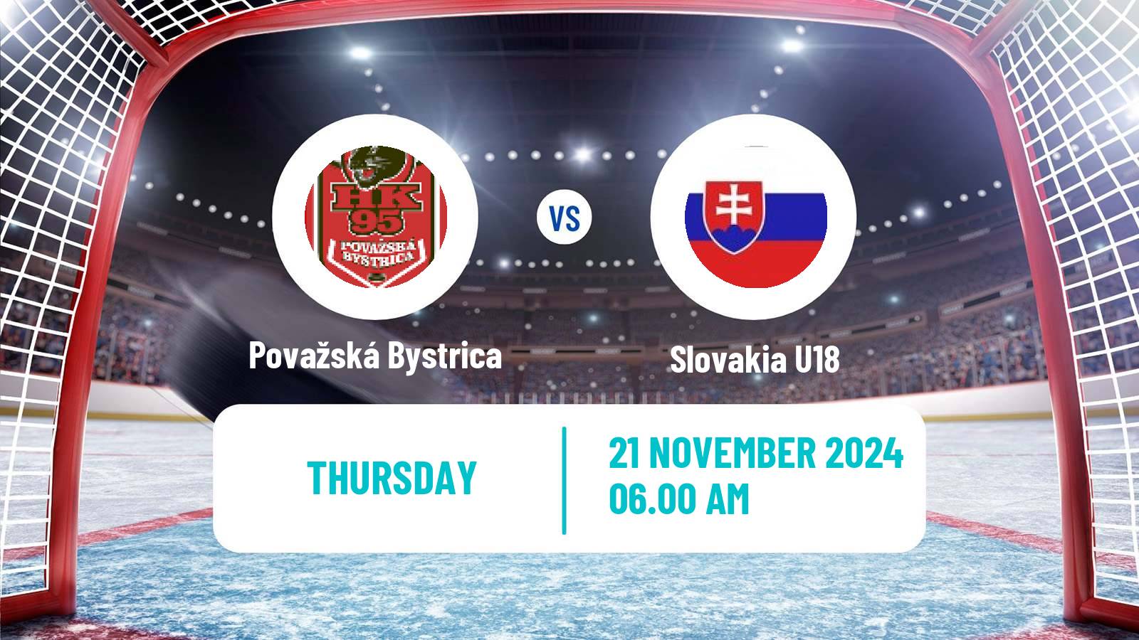 Hockey Slovak 1 Liga Hockey Považská Bystrica - Slovakia U18