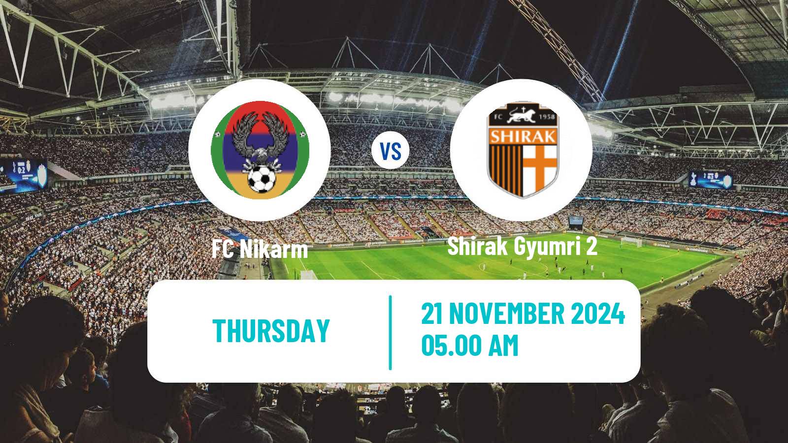 Soccer Armenian First League Nikarm - Shirak Gyumri 2