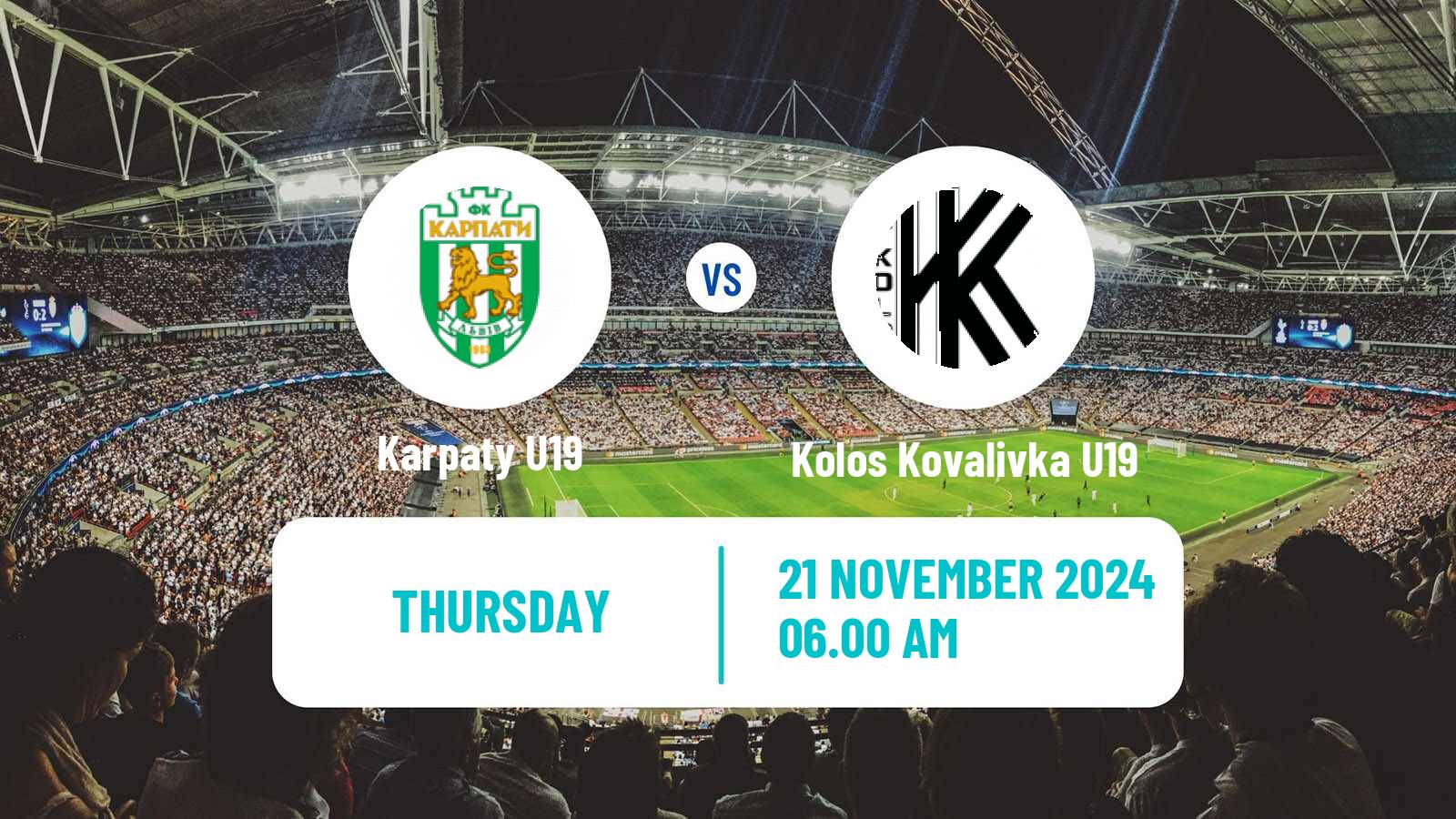 Soccer Ukrainian U19 League Karpaty U19 - Kolos Kovalivka U19