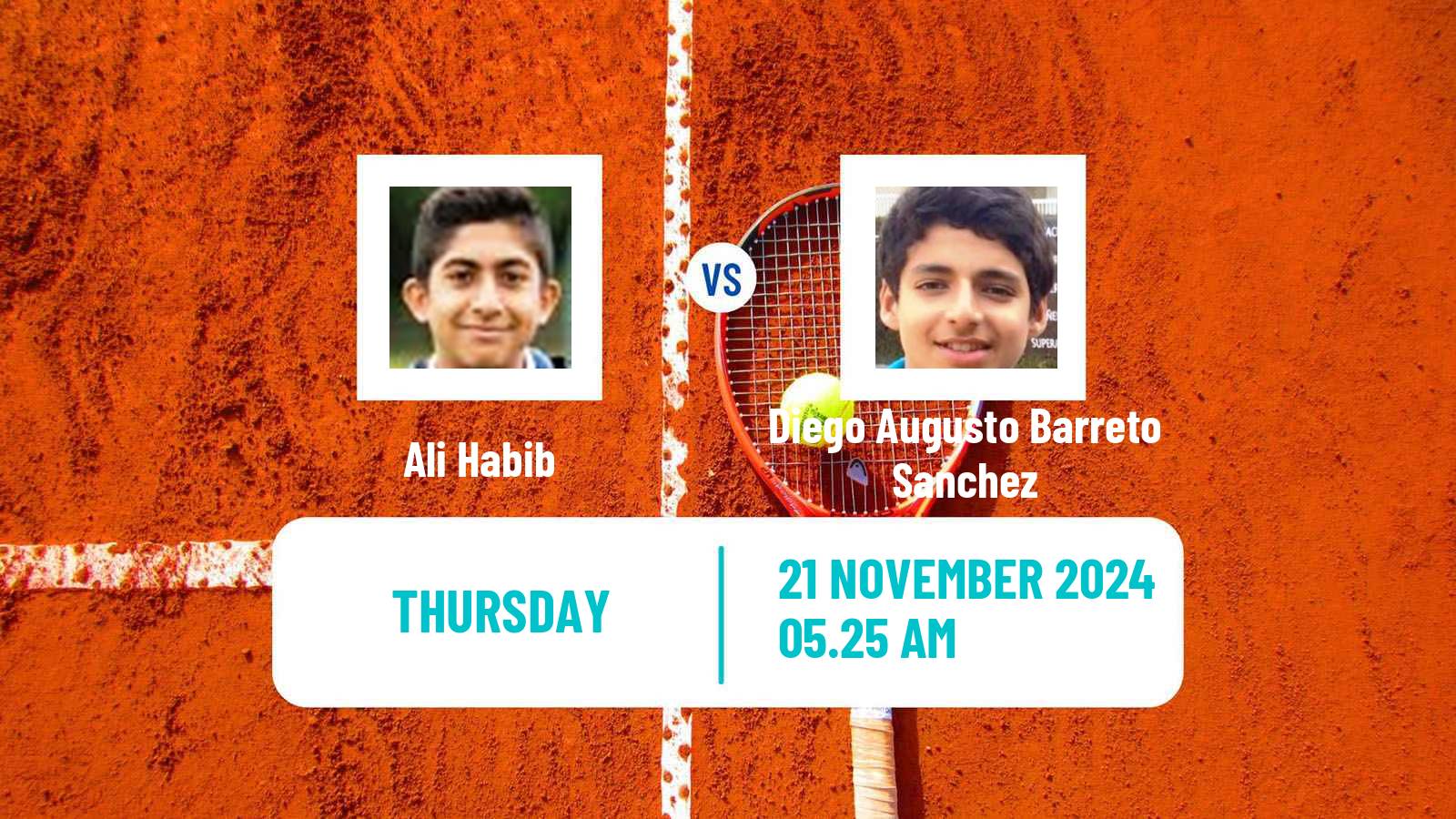 Tennis ITF M15 Alcala De Henares Men Ali Habib - Diego Augusto Barreto Sanchez