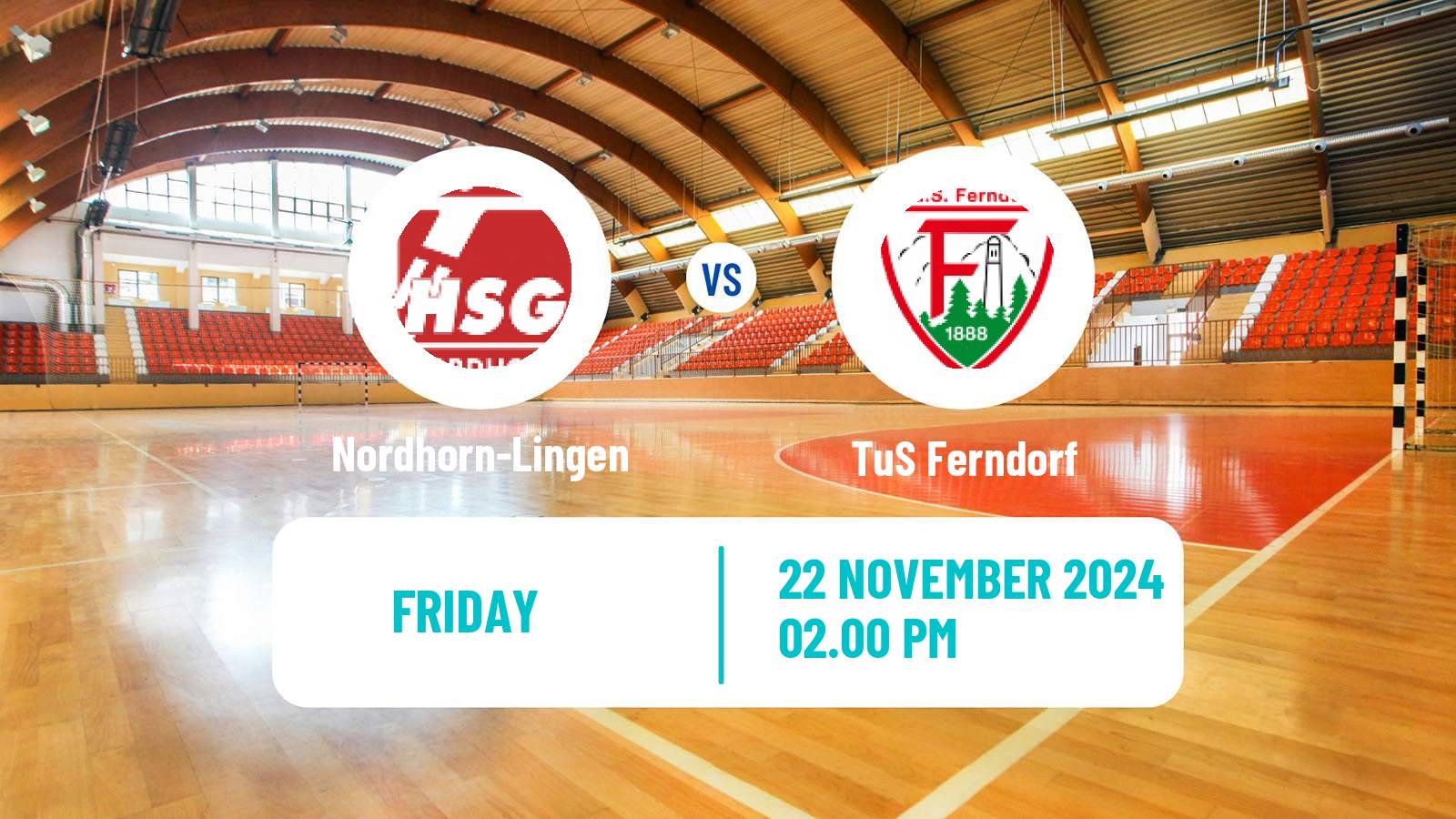 Handball German 2 Bundesliga Handball Nordhorn-Lingen - Ferndorf