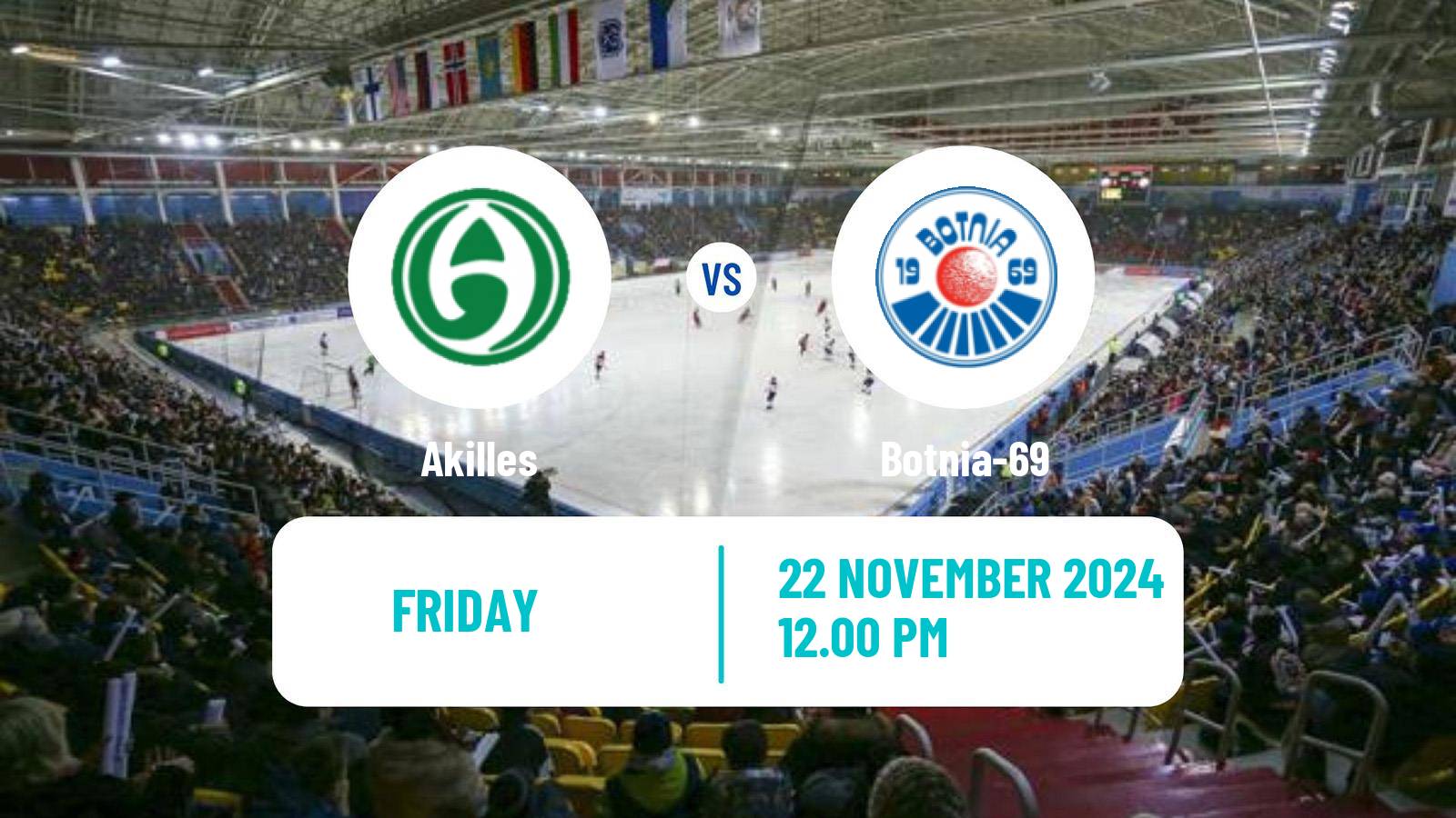 Bandy Finnish Bandyliiga Akilles - Botnia-69