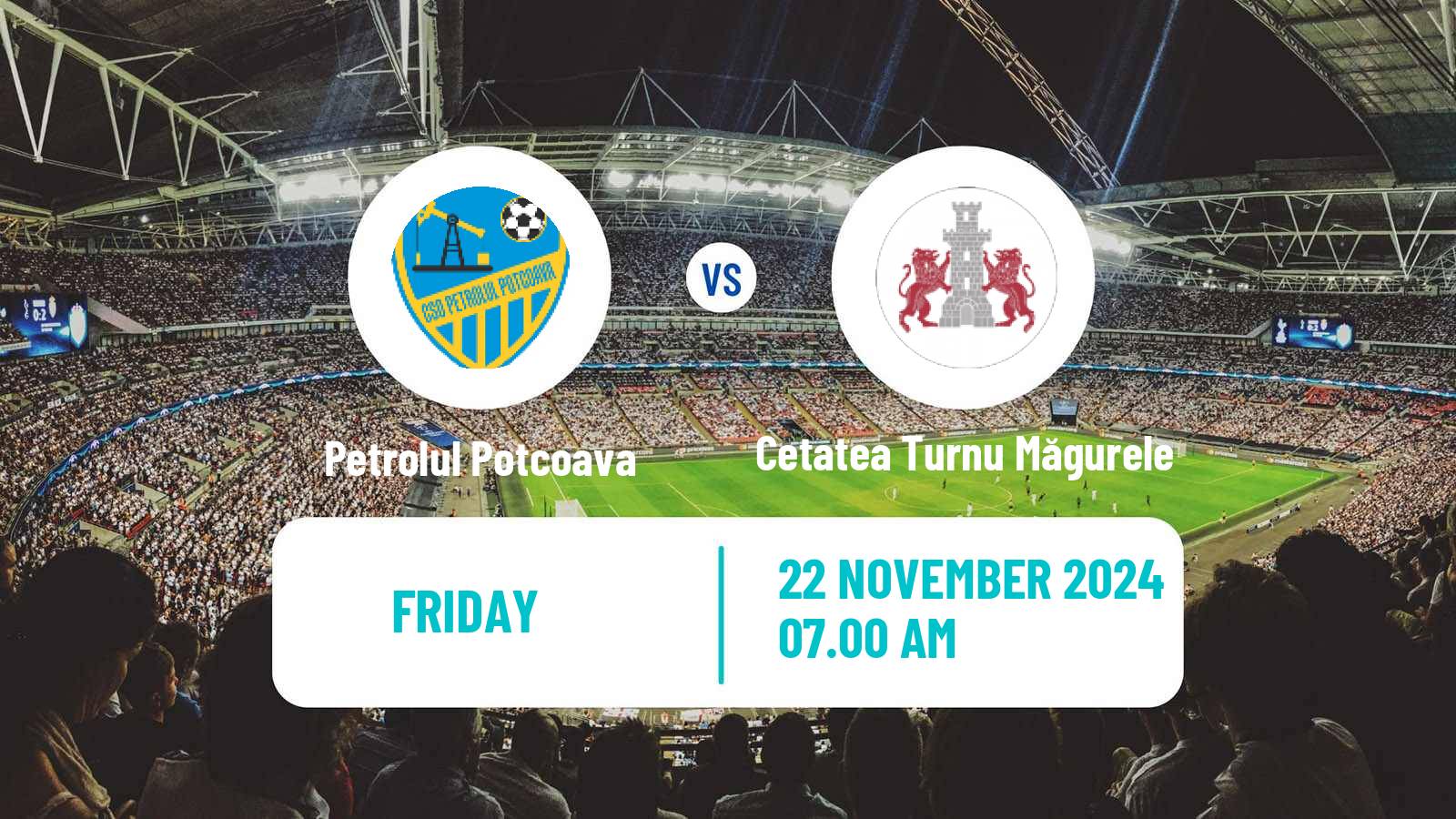 Soccer Romanian Liga 3 - Seria 4 Petrolul Potcoava - Cetatea Turnu Măgurele