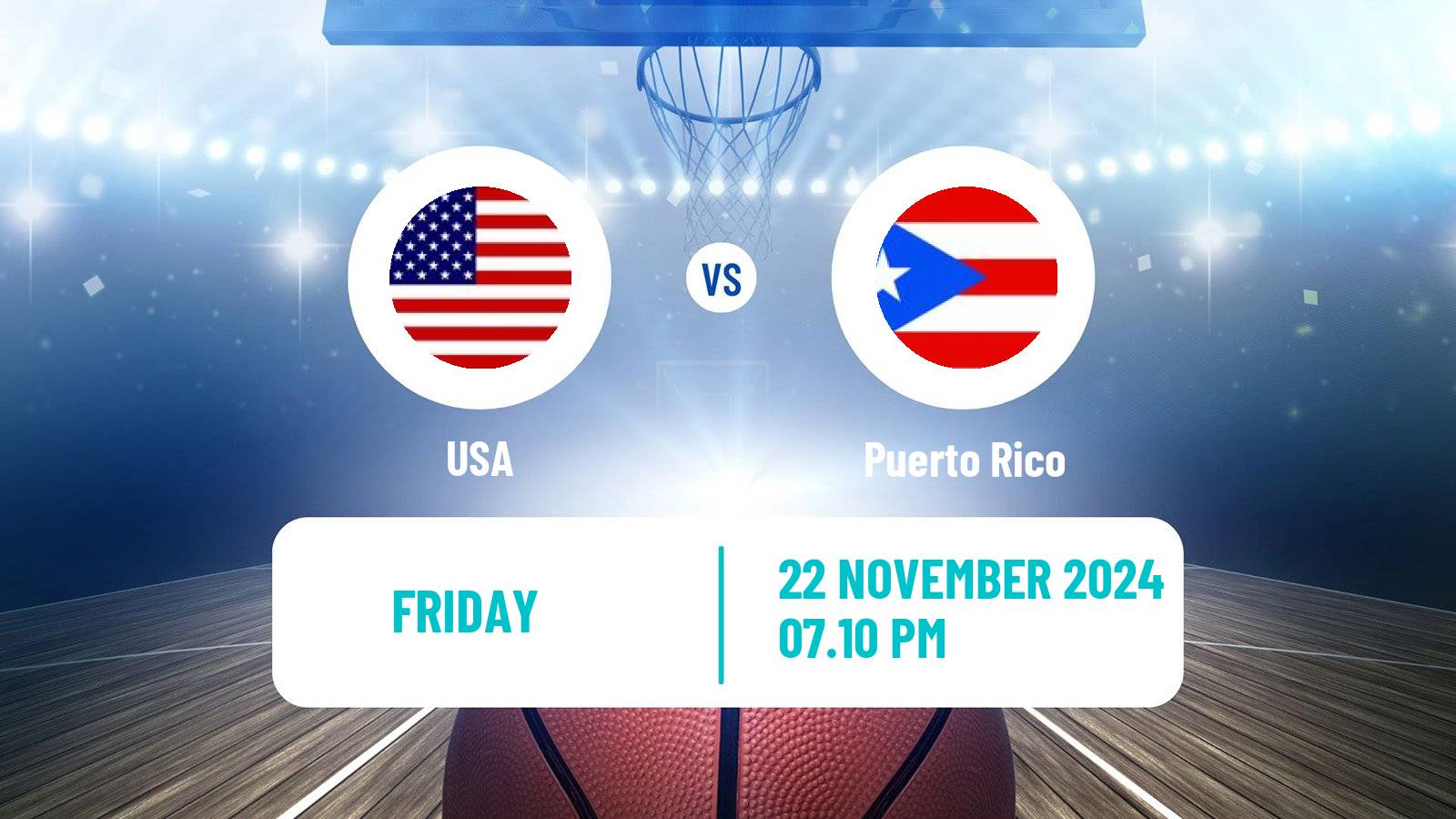 Basketball AmeriCup Basketball USA - Puerto Rico