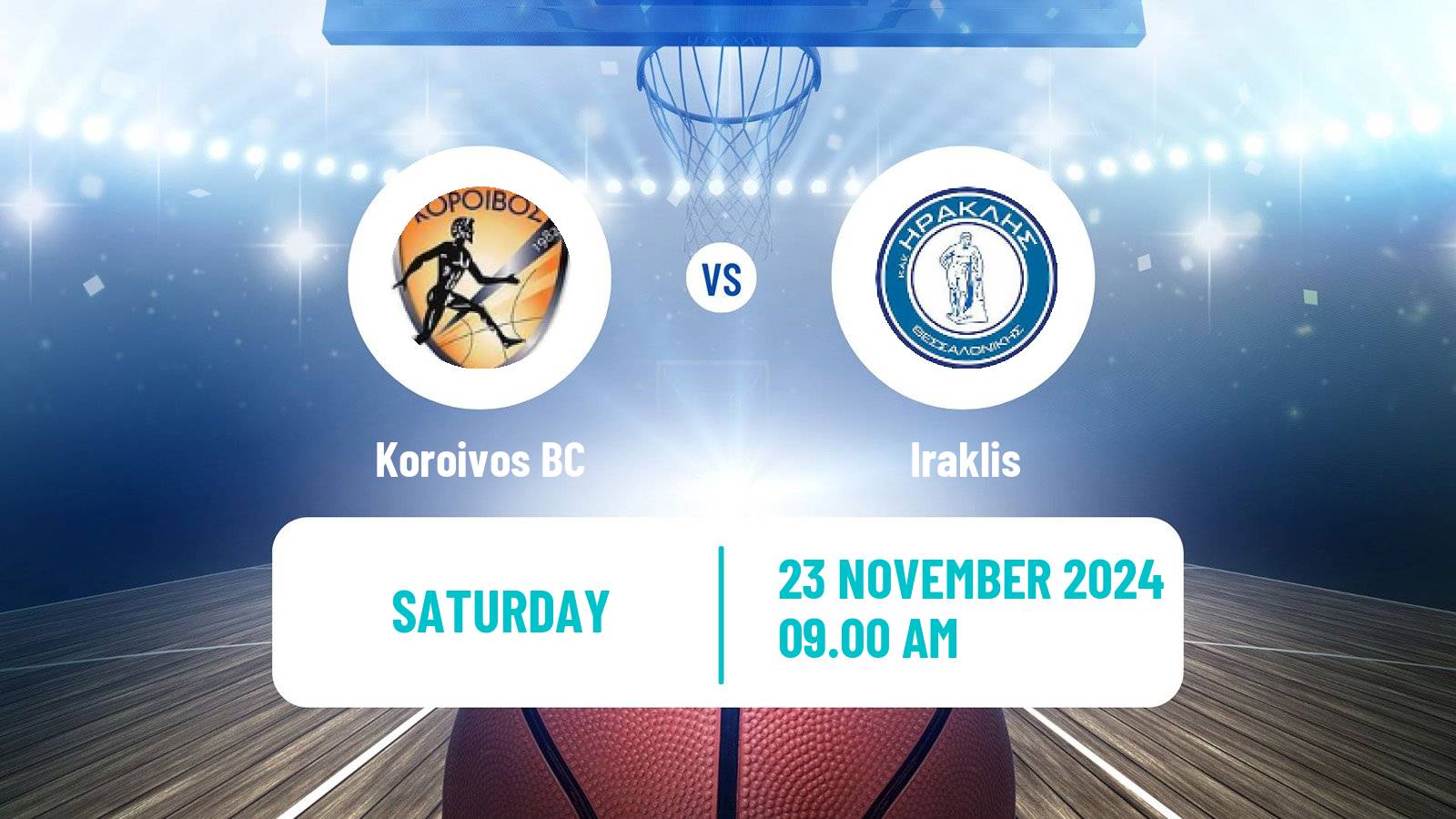 Basketball Greek Elite League Basketball Koroivos - Iraklis