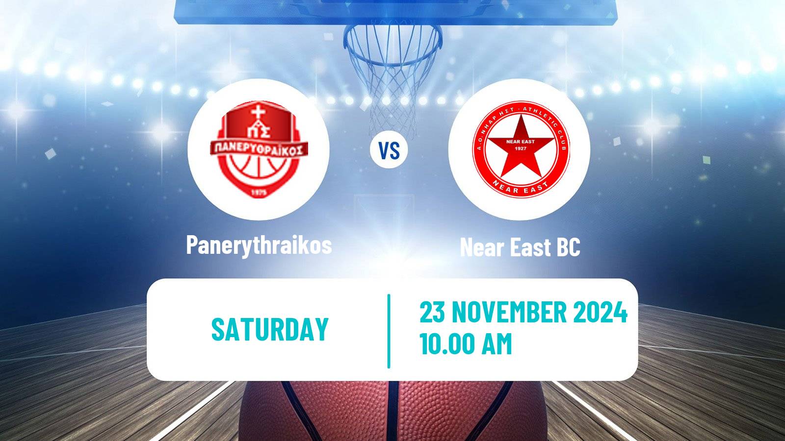 Basketball Greek Elite League Basketball Panerythraikos - Near East