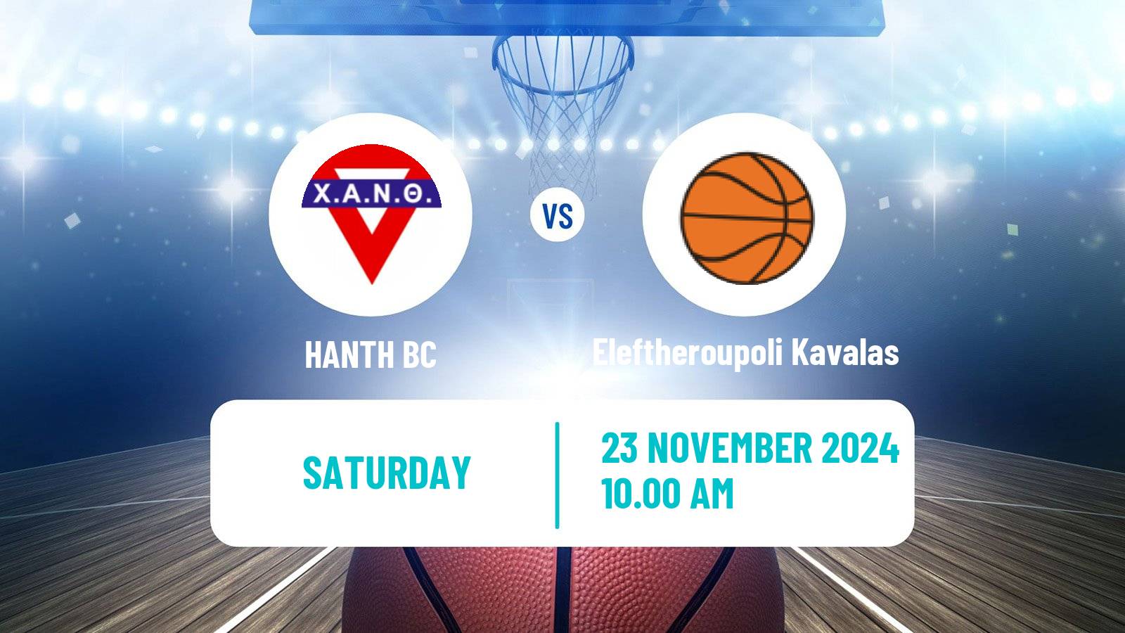 Basketball Greek Elite League Basketball HANTH - Eleftheroupoli Kavalas