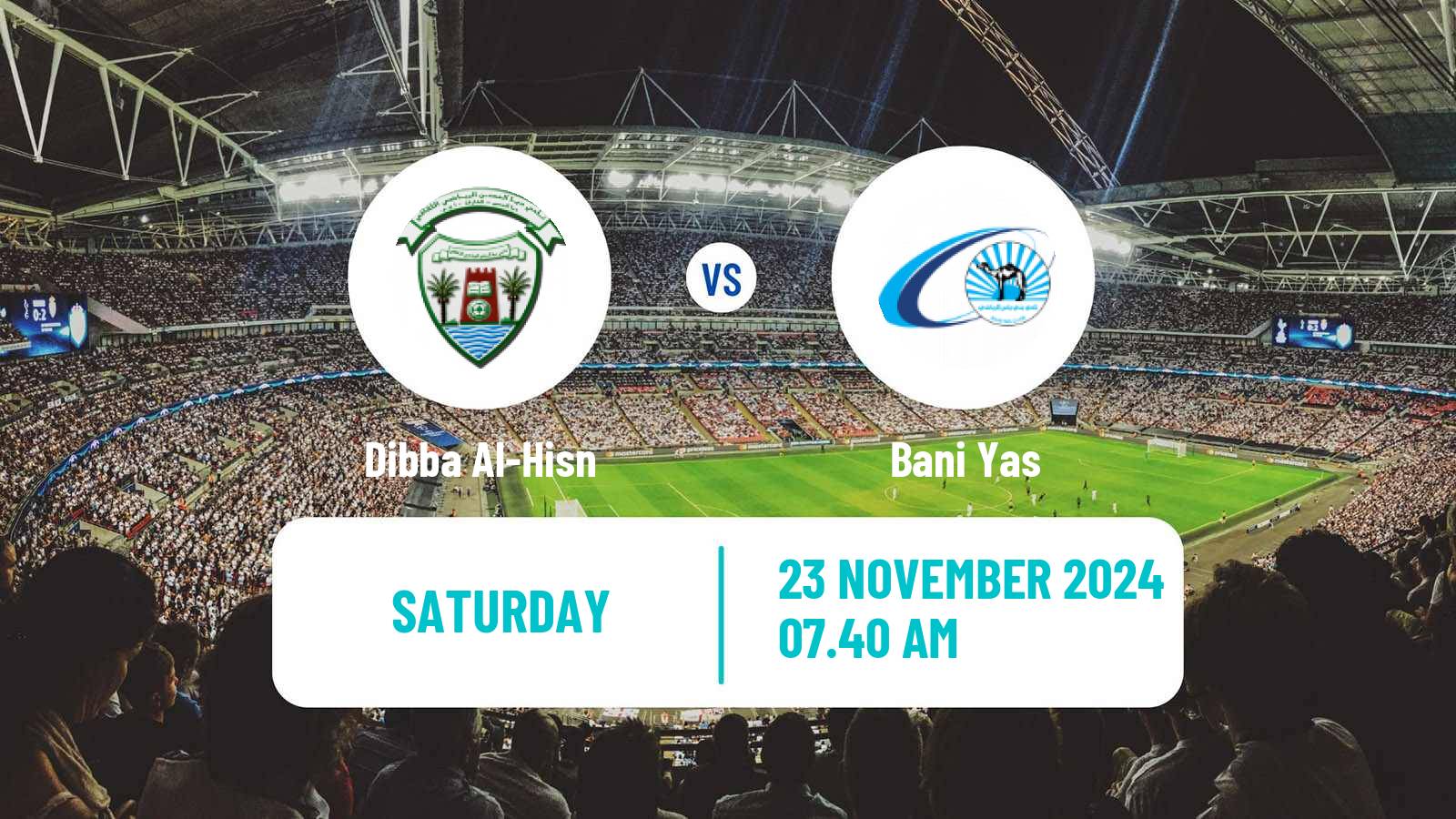 Soccer UAE Football League Dibba Al-Hisn - Bani Yas