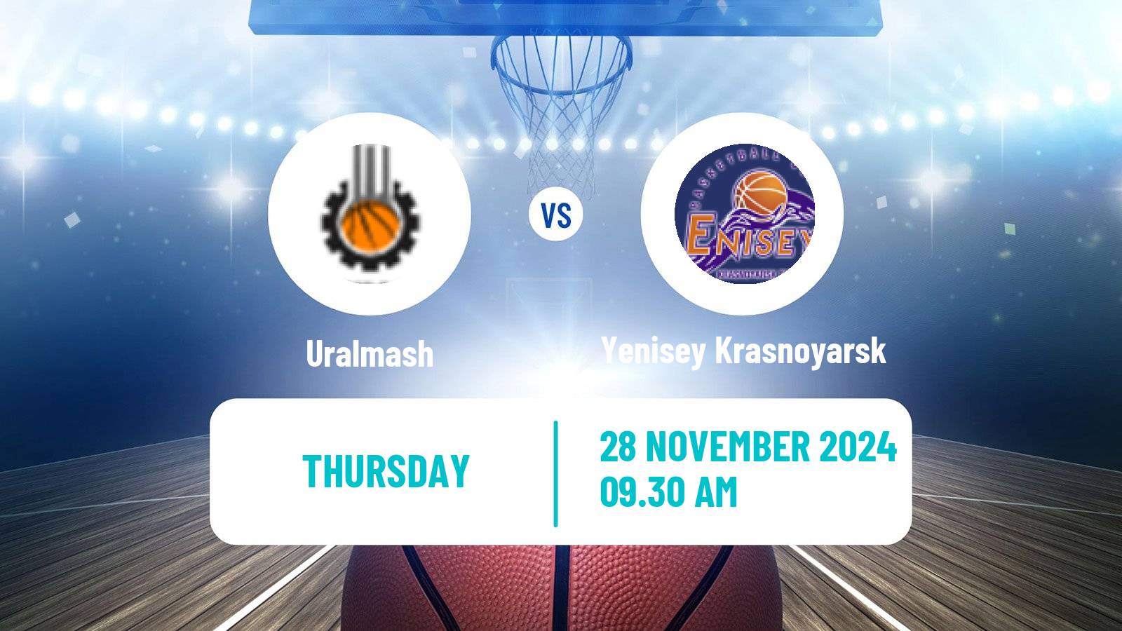 Basketball VTB United League Uralmash - Yenisey Krasnoyarsk