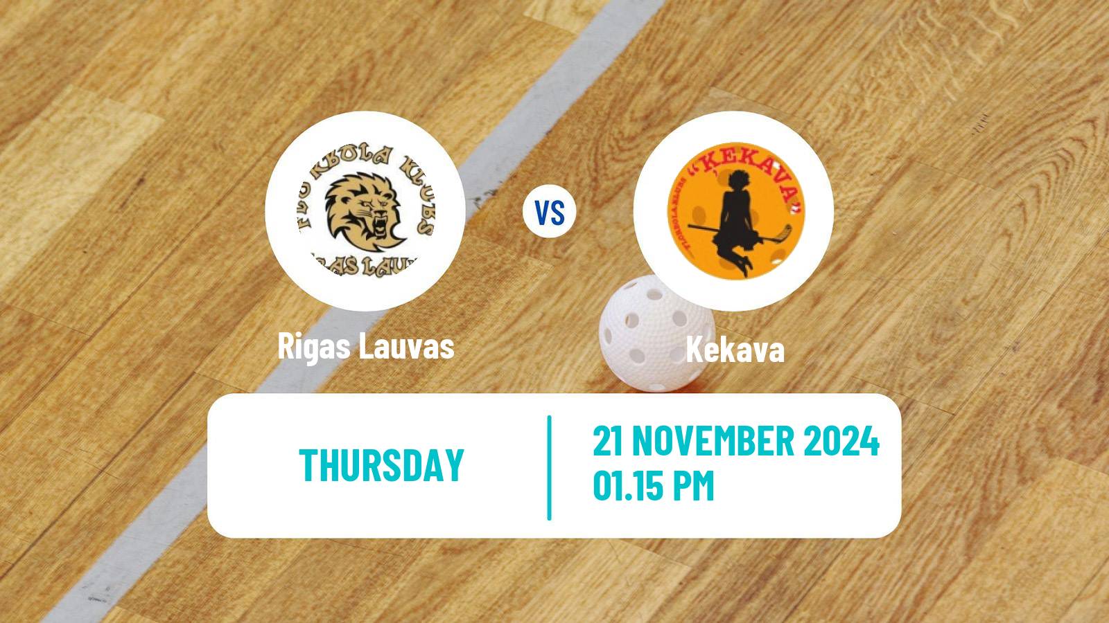 Floorball Latvian Elvi Liga Women Rigas Lauvas - Kekava