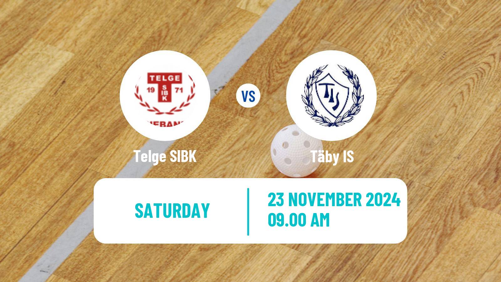 Floorball Swedish Superligan Floorball Women Telge - Täby IS