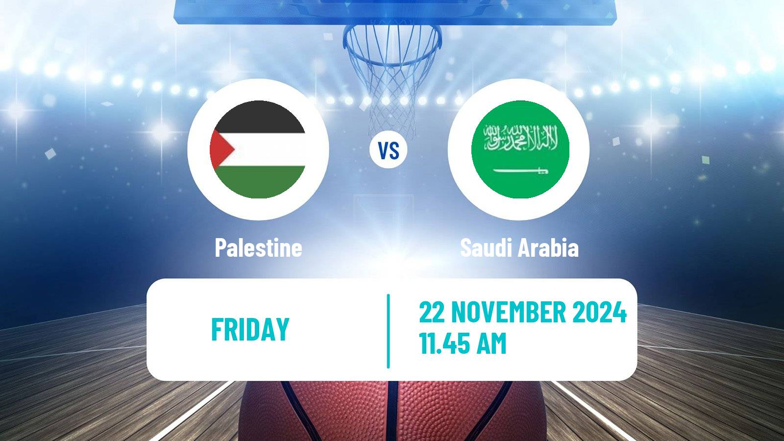 Basketball Asia Cup Basketball Palestine - Saudi Arabia