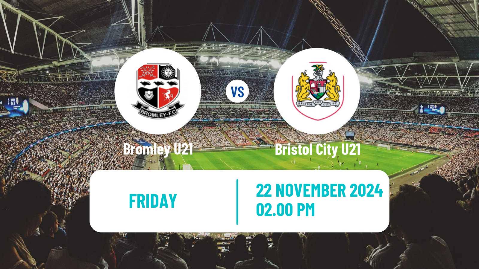 Soccer English Premier League Cup Bromley U21 - Bristol City U21