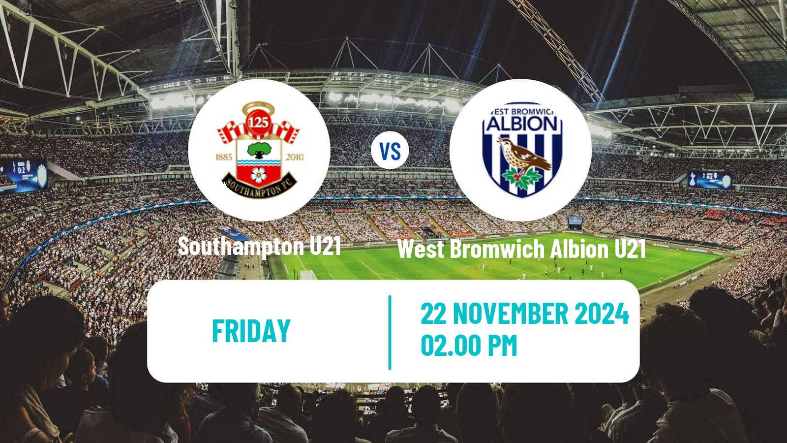 Soccer English Premier League Cup Southampton U21 - West Bromwich Albion U21