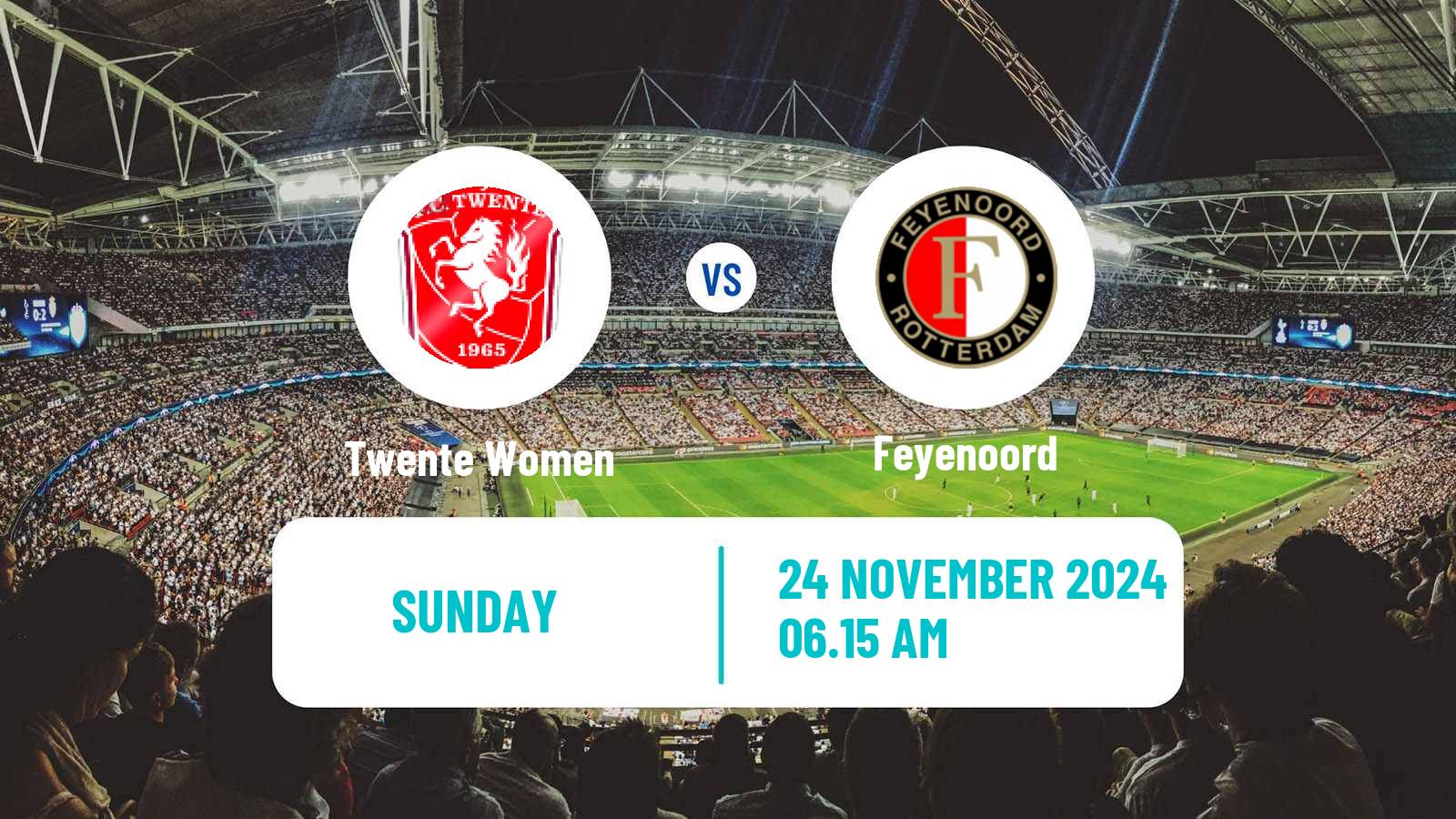 Soccer Dutch Eredivisie Women Twente - Feyenoord