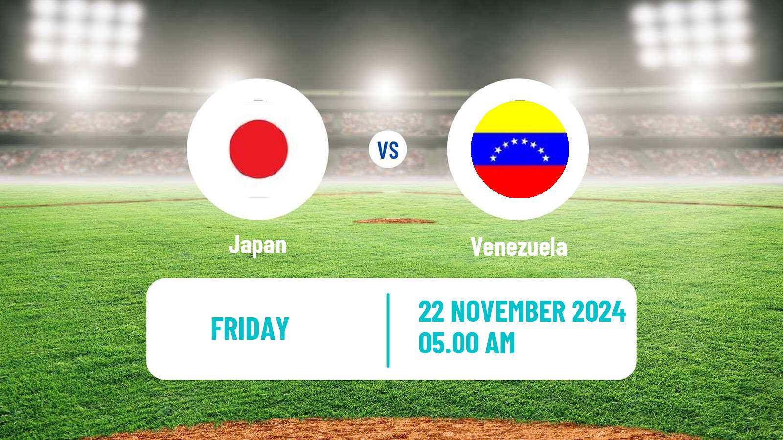 Baseball WBSC Premier 12 Japan - Venezuela