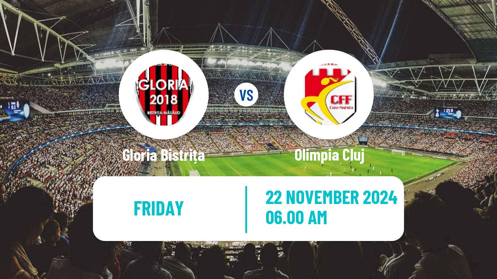 Soccer Romanian Liga 1 Women Gloria Bistrița - Olimpia Cluj