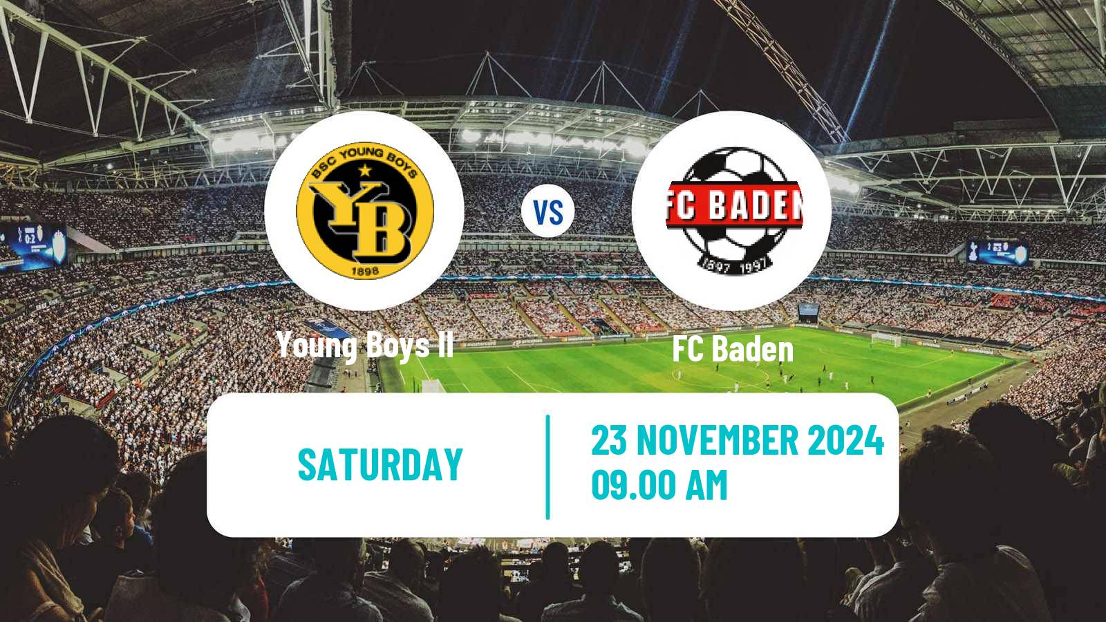 Soccer Swiss Promotion League Young Boys II - Baden