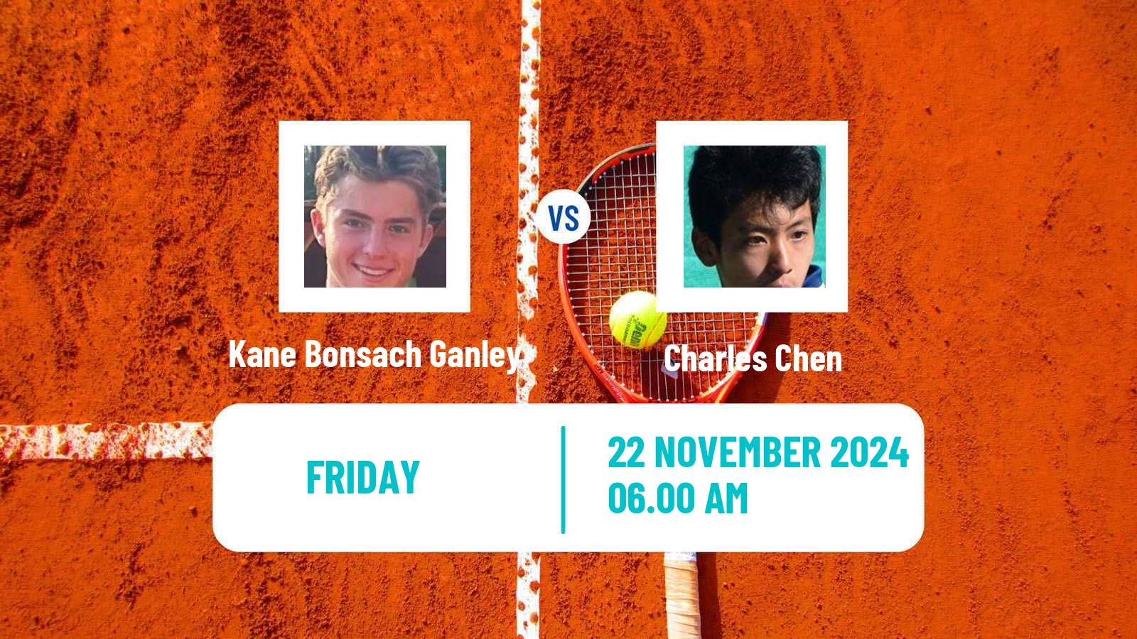 Tennis ITF M15 Alcala De Henares Men Kane Bonsach Ganley - Charles Chen