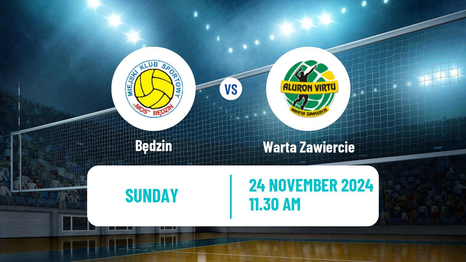 Volleyball Polish PlusLiga Będzin - Warta Zawiercie